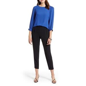 Halogen Women's Pull-On Pants In Navy Size S $118
